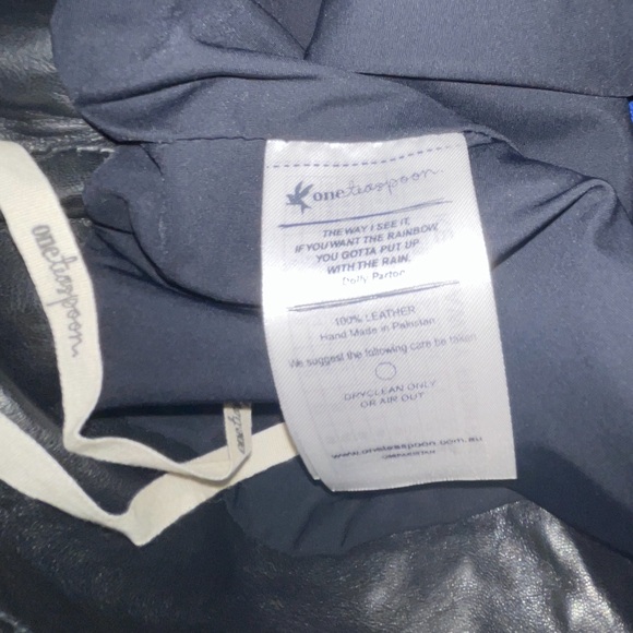 NWT One Teaspoon Free People Superfly Leather Studs Leather Micro Mini Skirt - Picture 5 of 5